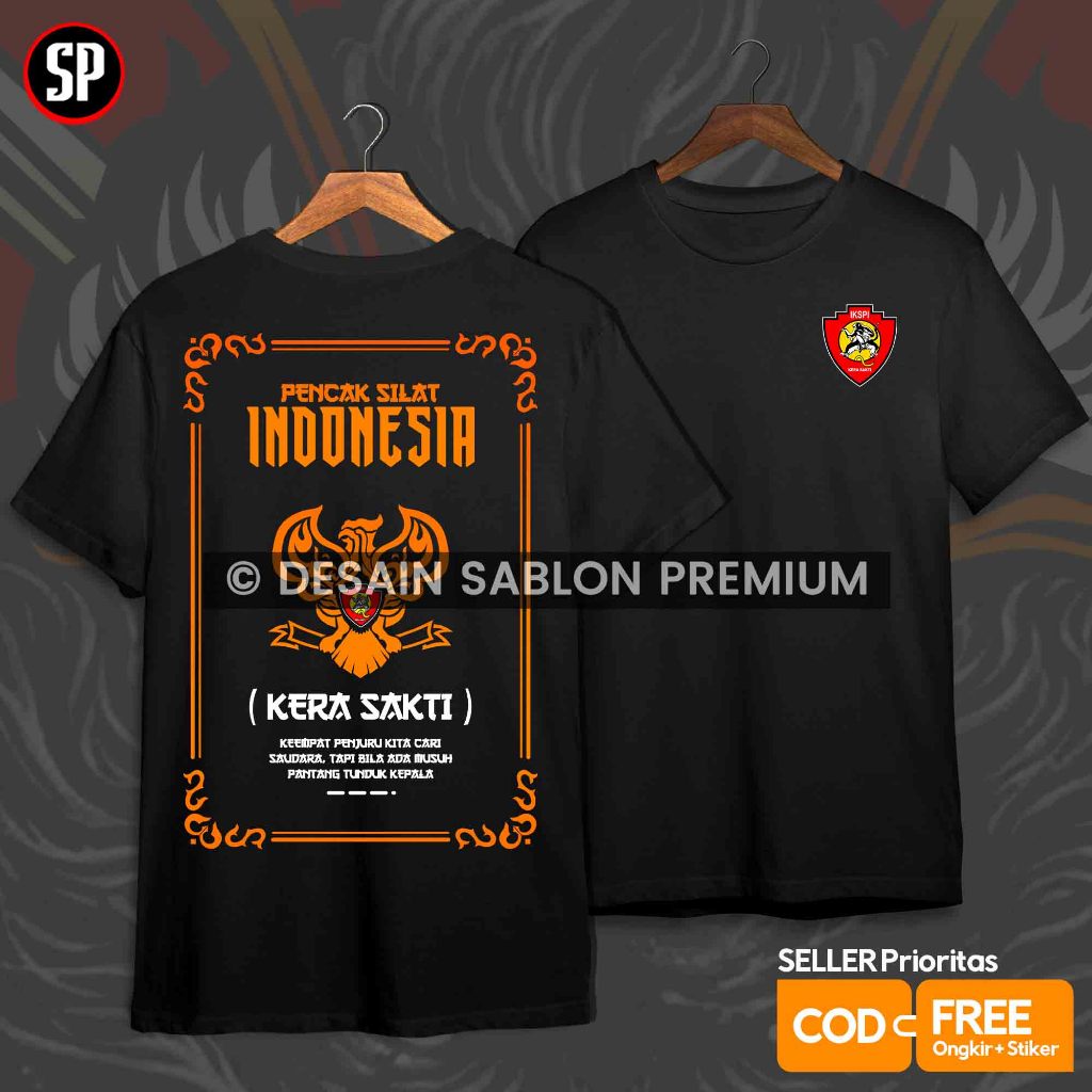 Kaos IKSPI Kera Sakti PASKER LIAR Spiritual of Jawa - FREE TSIKER  / Sablon Plastisol Injek Premium 