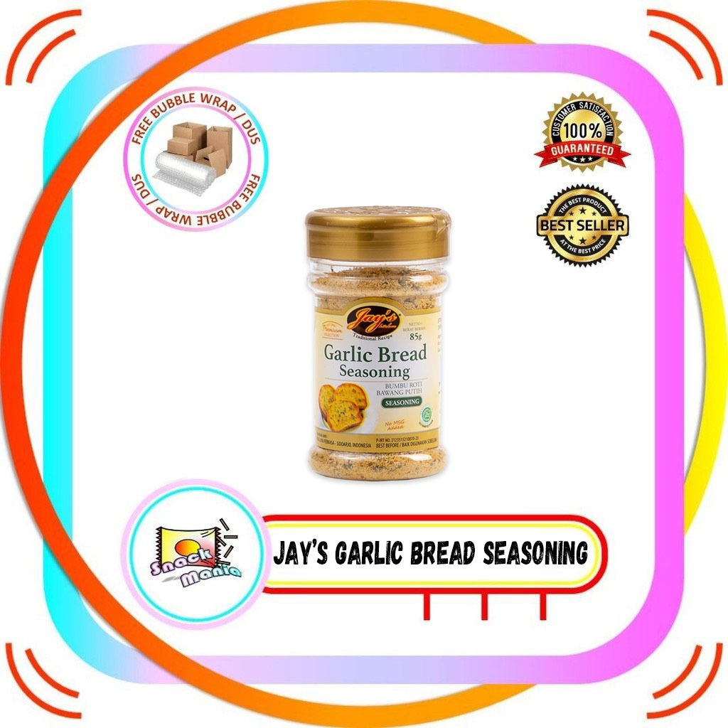 

JAY'S JAYS Garlic Bread Seasoning Powder - Bumbu Roti Bawang Putih ~ 85 gr