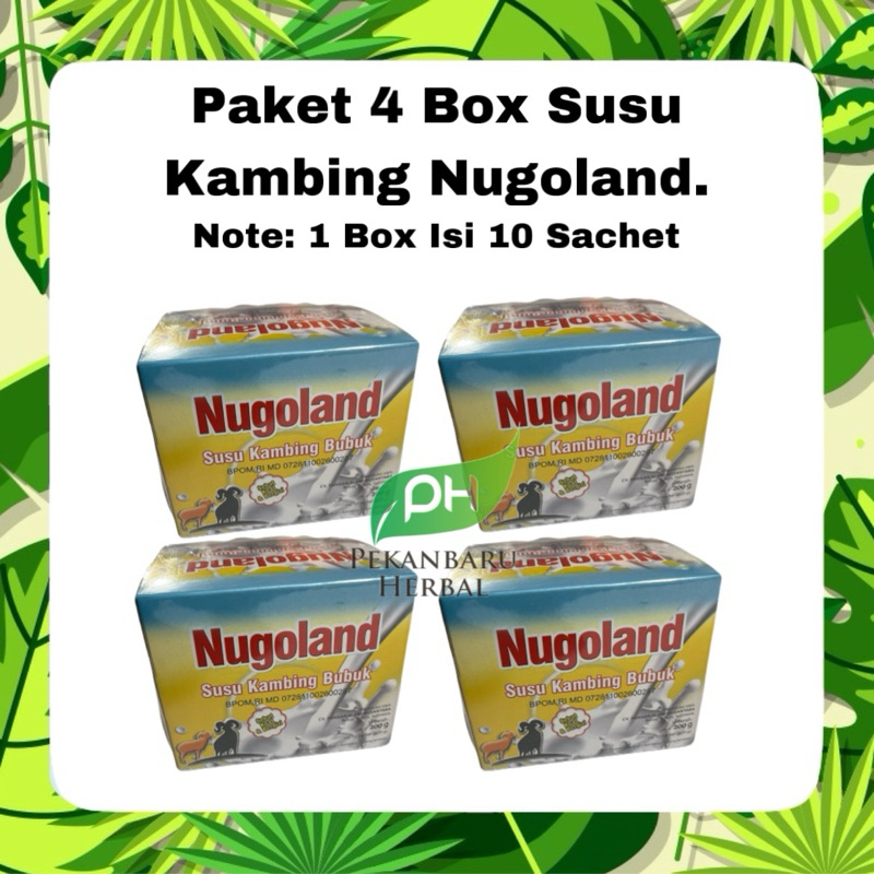 

Paket 4 Box Susu Kambing NUGOLAND Ath Thoifah 1 Box Isi 10 Sachet