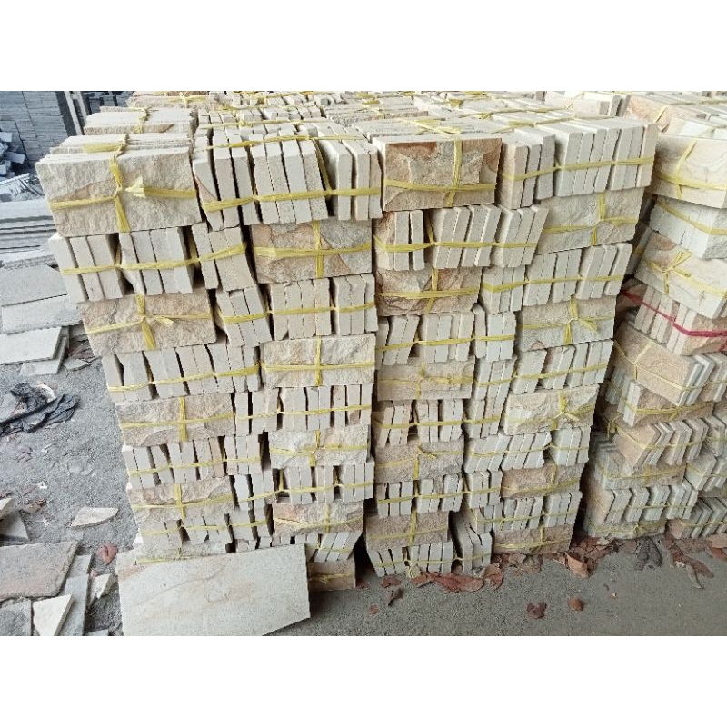 batu alam palimanan rata alam (rta)/batu palem corak10×20/batu alam dinding/batu alam pagar alami