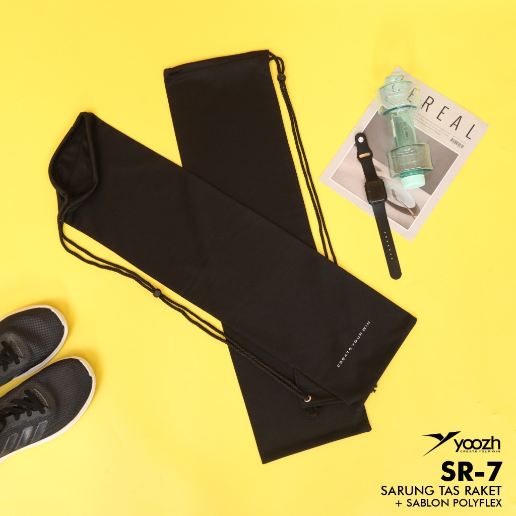 Yoozh sarung tas raket badminton SR-7 tas badminton serut sarung raket original