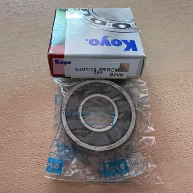 Bearing SPECIAL 6301 2RS / 15mm (6301/15-2RSCM) (KOYO) (15x37x12)