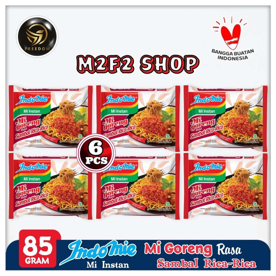 

Indomie Mie Instant Goreng Rasa Sambal Rica - Rica | Bag - 85 gr (Kemasan 6 Pcs)