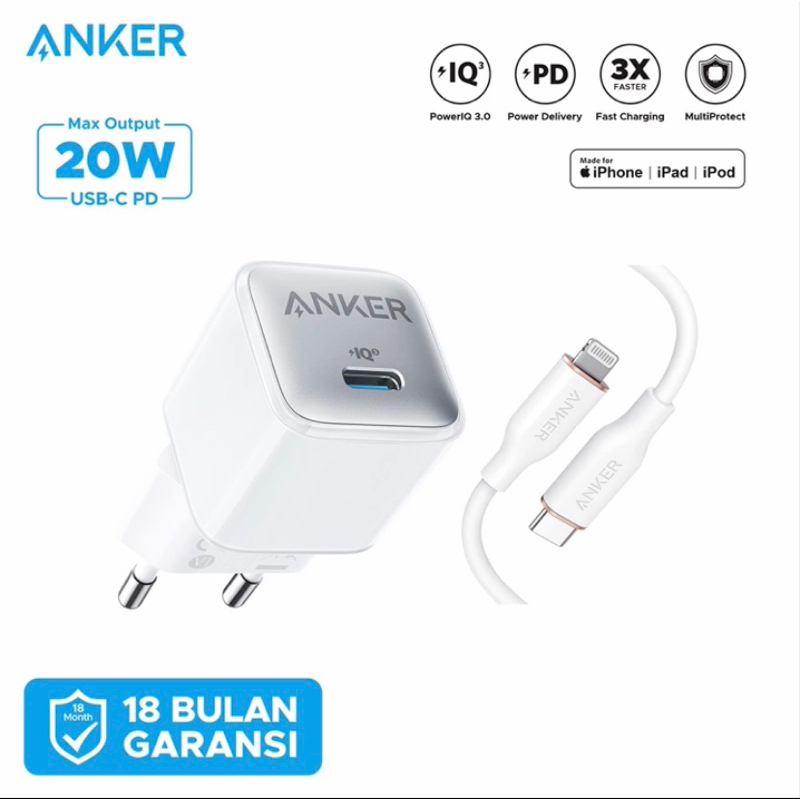 Adapther Anker 20W Fast Charging