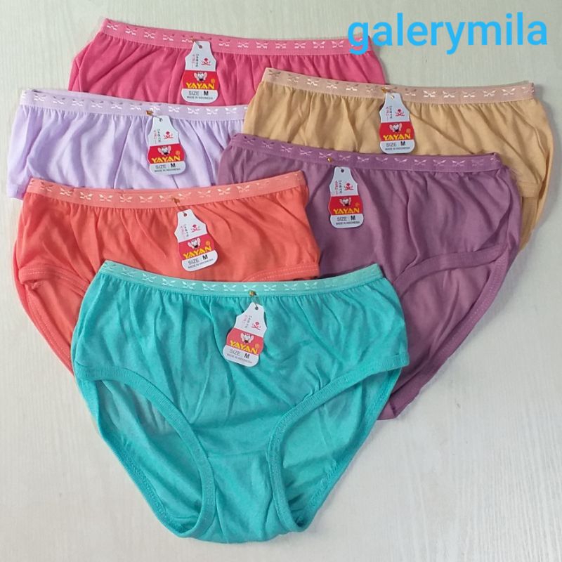 6 PCS CELANA DALAM WANITA DEWASA / CD WANITA YAYAN
