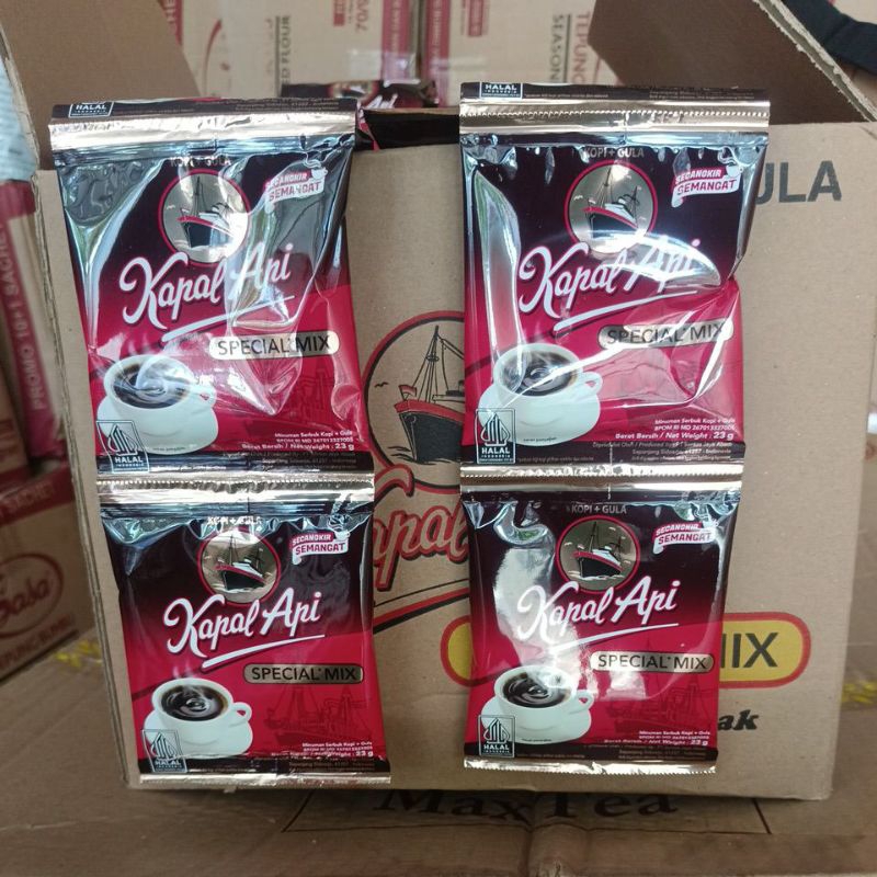 

kopi kapal api spesial mik kopo+gula 12x10bungkusx23grm