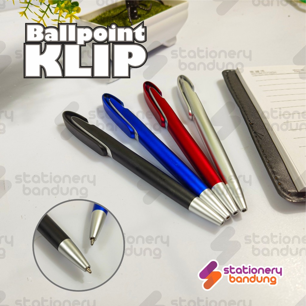 

Ballpoint Pena pulpen Clip Bolpen Klip Murah Souvenir Pernikahan Acara promosi perusahaan model cetek tinta hitam beragam warna