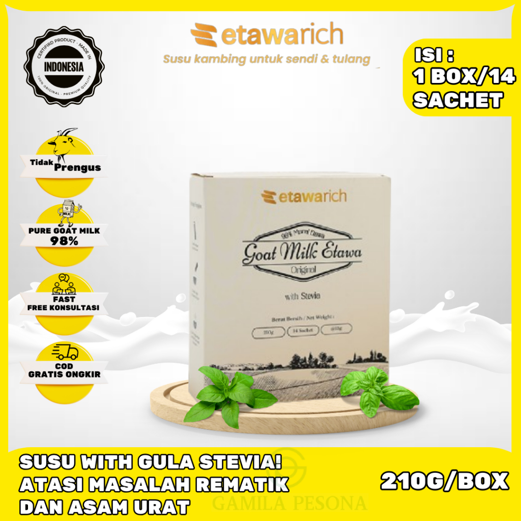 

Etawarich Paket Anti Tulang Keropos Susu Kambing Etawa