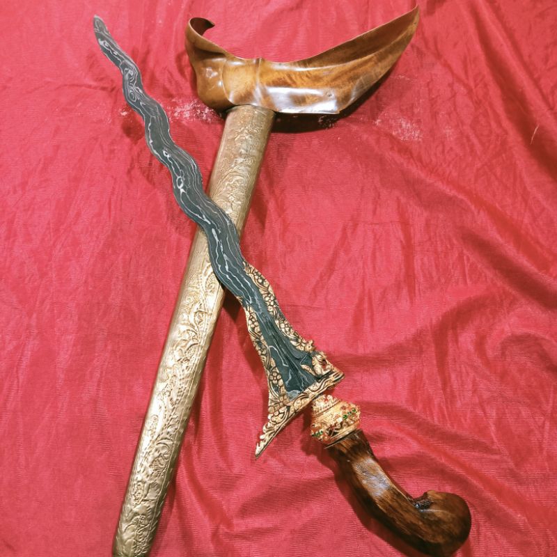 Keris Singo Barong Sepuh Emas Gagah Istimewa
