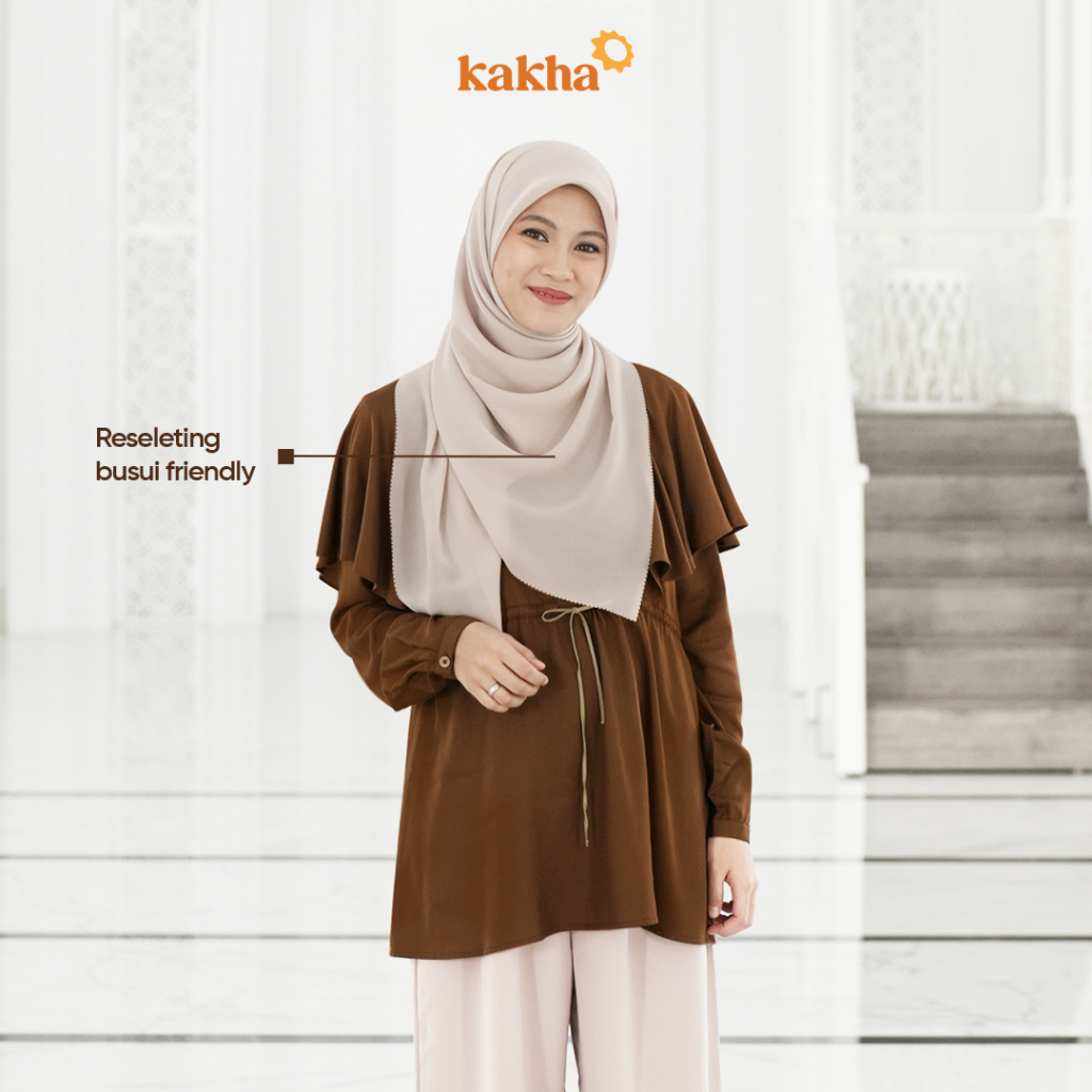 Kakha x Alyssa Soebandono - Sarimbit Keluarga Kapuas (A) / Baju couple keluarga / Sarimbit Keluarga / Baju muslim couple-Blouse Ibu