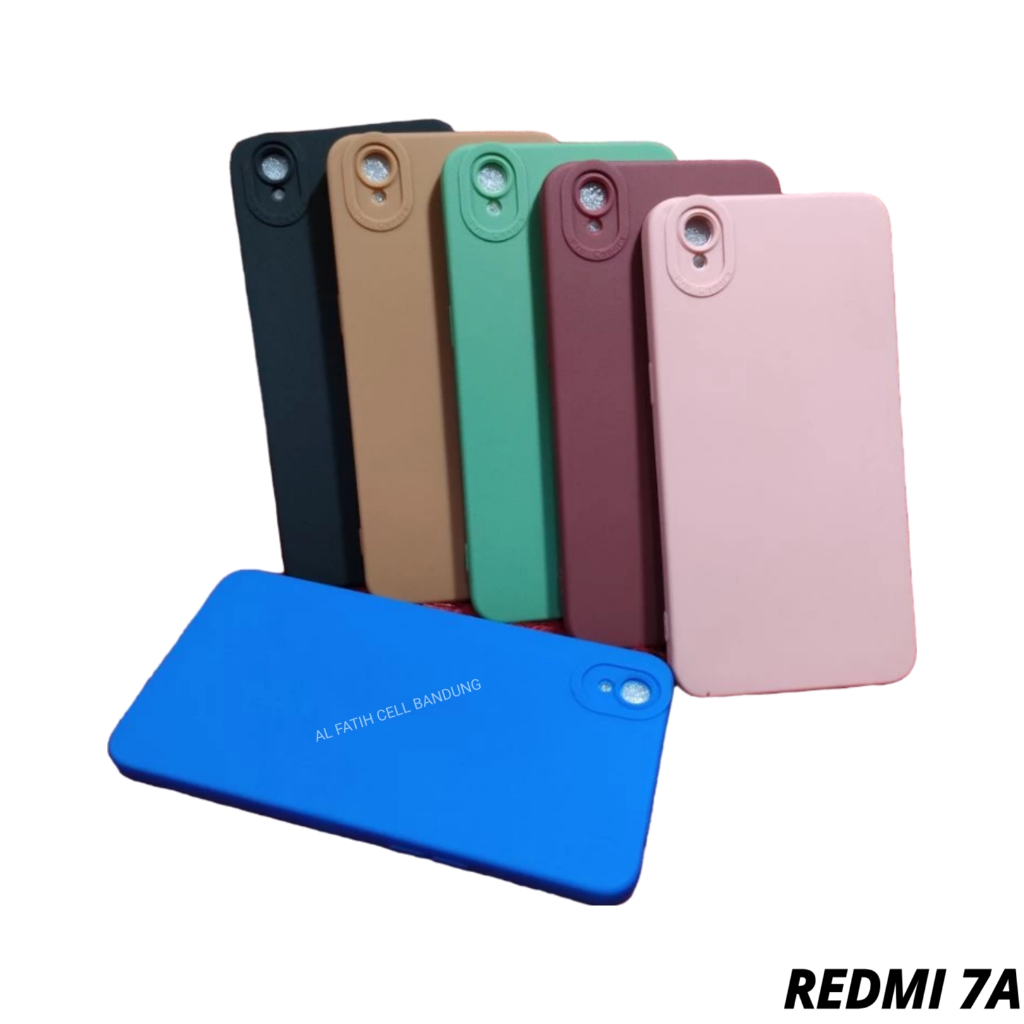 Case Xiaomi Redmi 7A Softcase Pro Camera - Case Polos - Casing Macaron - Silikon Hp - Candy Case