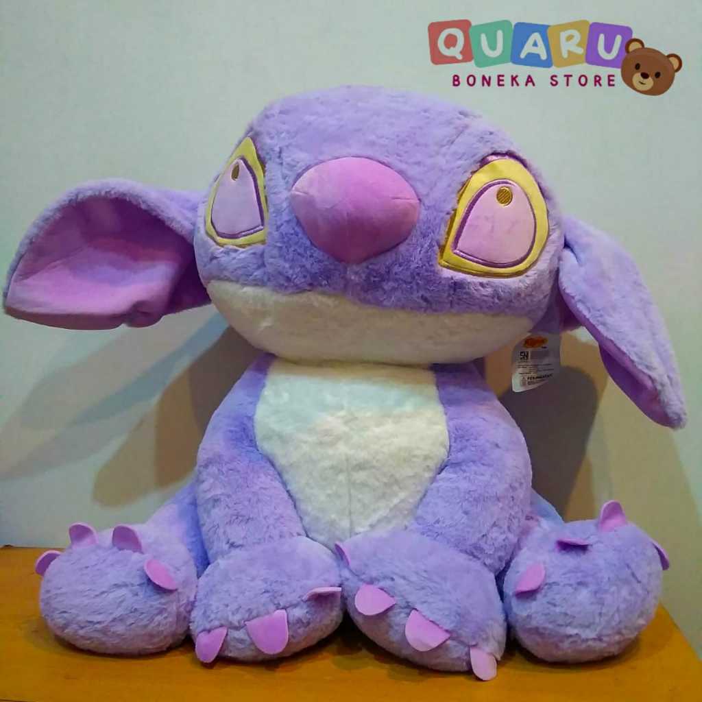 Boneka Sitting Stitch 40cm Birthday Gifts Anak Perempuan Boneka Stitch Ungu