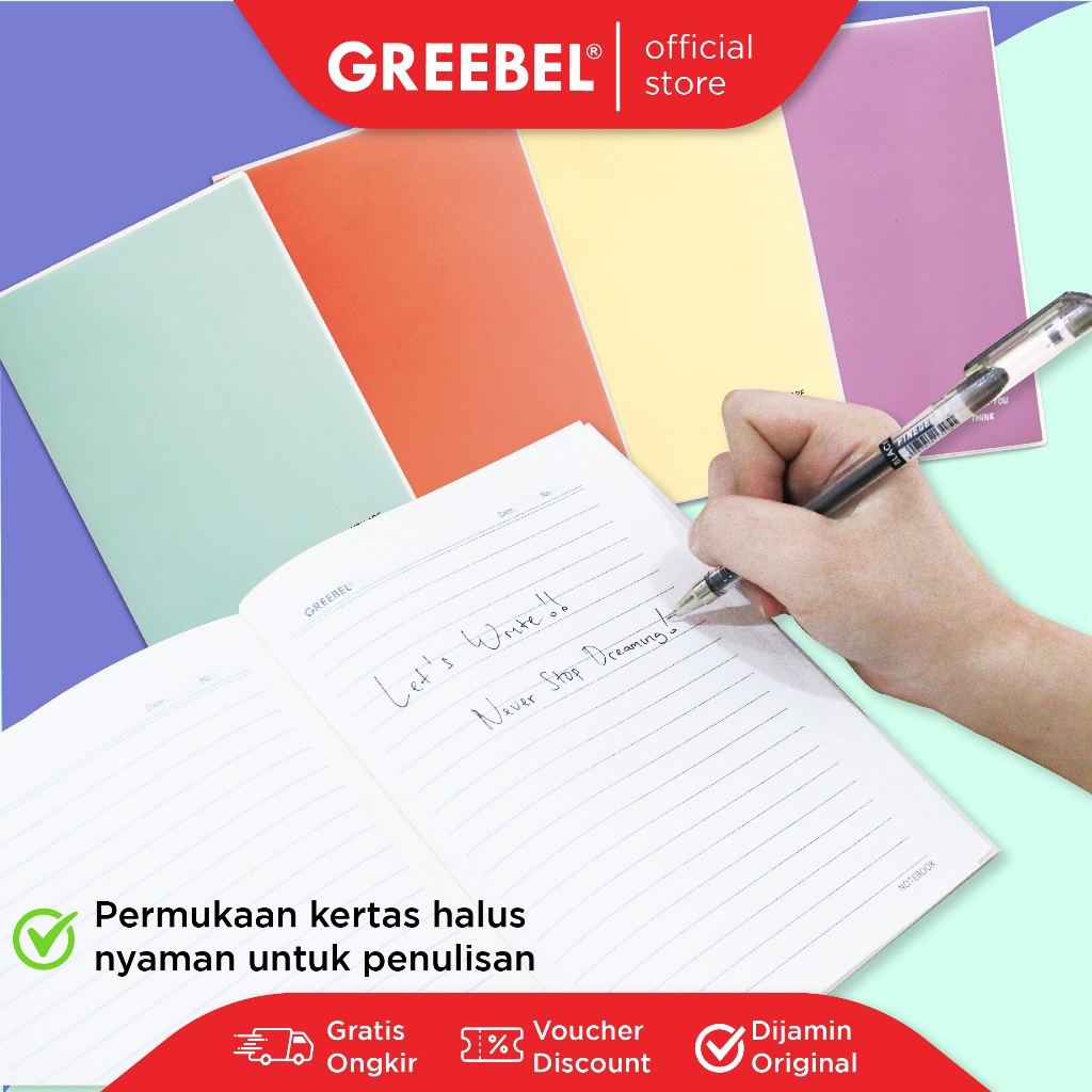 

GREEBEL BOOK / BUKU TULIS / NOTE BOOK 8080 A5O 38