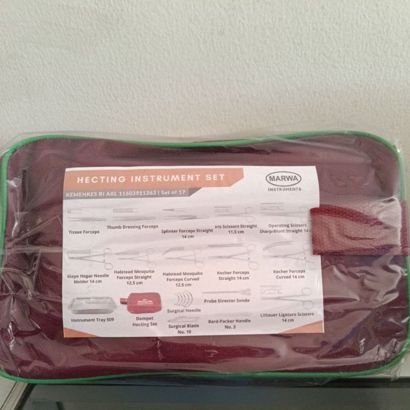 HECTING SET MARWA - SET INSTRUMENT HECTING LENGKAP ISI 17