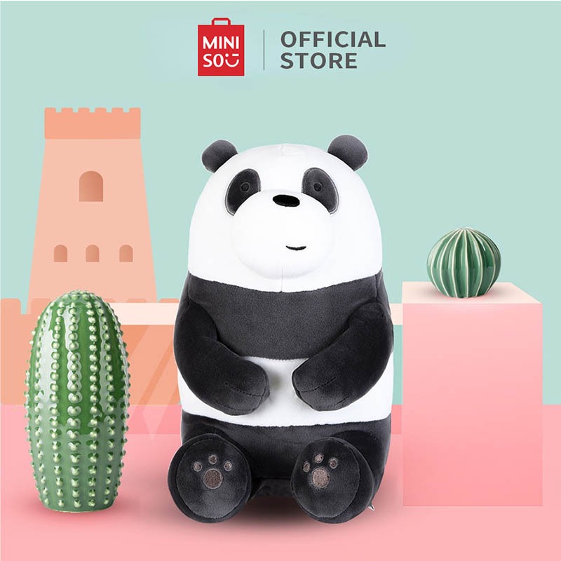 MINISO Boneka We Bare Bears Mainan Mewah Boneka Anak Boneka Mainan Plush Toy Bear Panda Lucu Boneka 