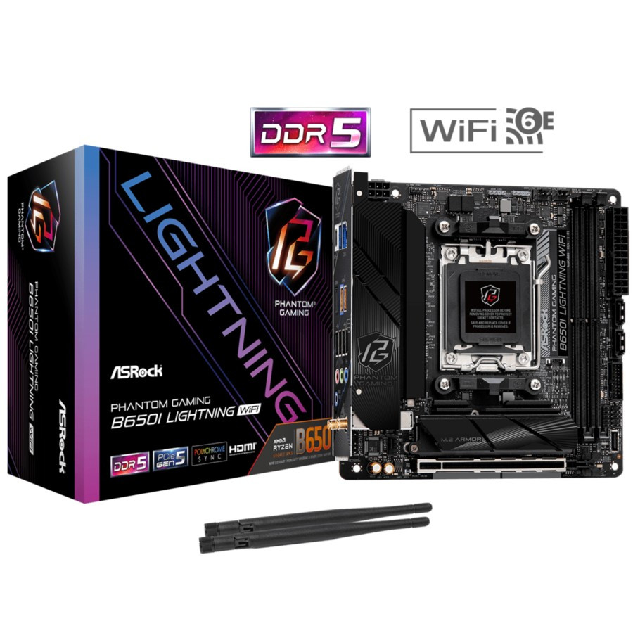 ASROCK B650I LIGHTNING WIFI DDR5 AMD B650 AM5 MOTHERBOARD