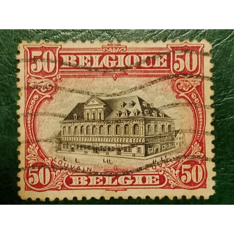 

Prangko Belgia 50 C New Daily Stamps Tahun 1915 Used