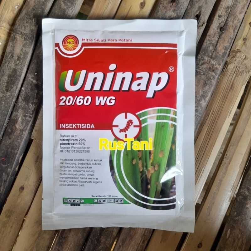 Insektisida UNINAP 20/60 WG Bahan aktif : Nitenpiram 20% + Pimetrozin 60% 100gr