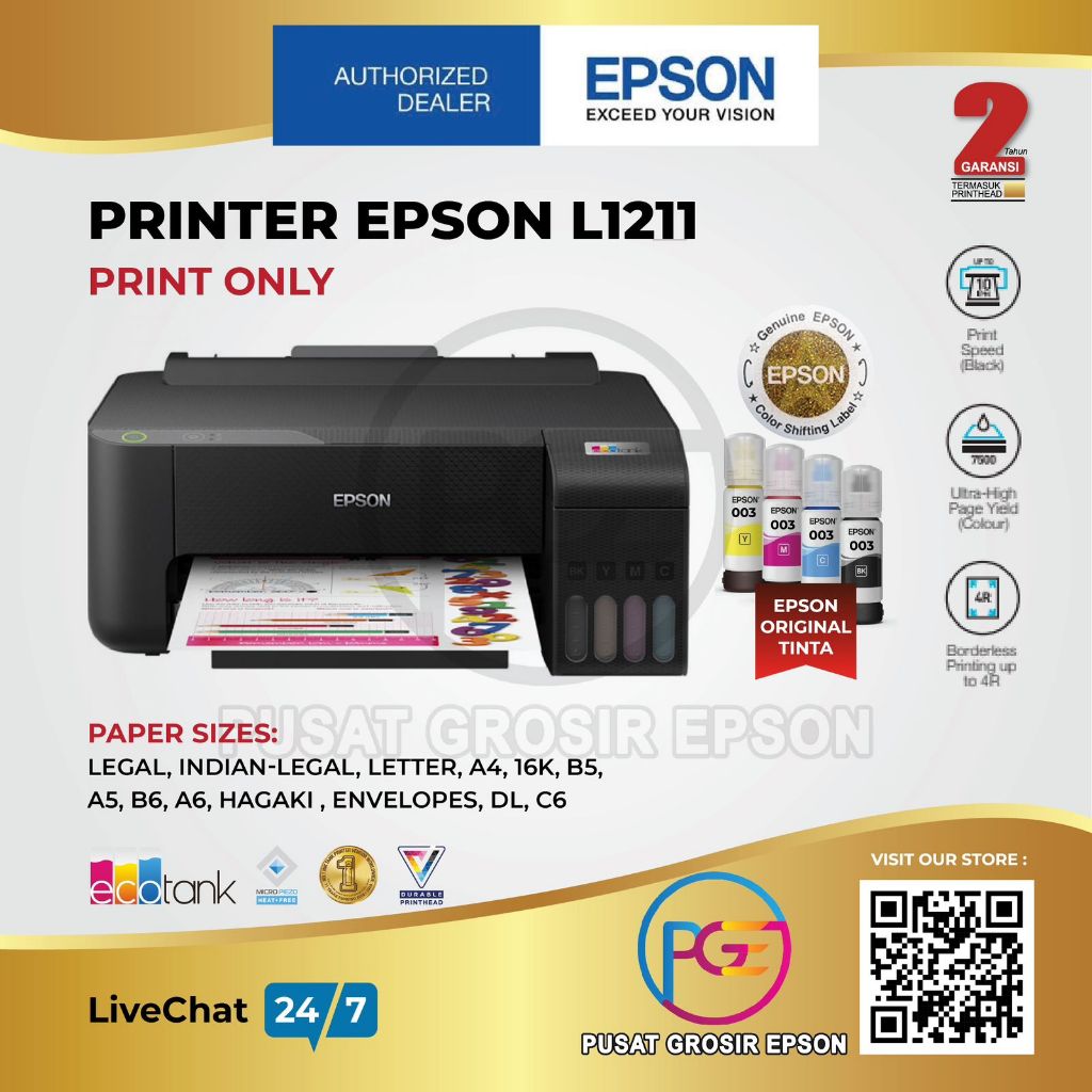 PRINTER EPSON L1211 L-1211 L 1211 GARANSI RESMI
