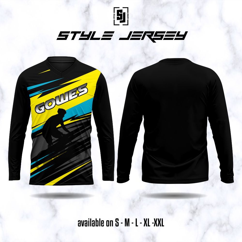 Kaos Jersey Komunitas Sepeda Gowes 79 Kaos Gowes Dryfit Lengan Panjang