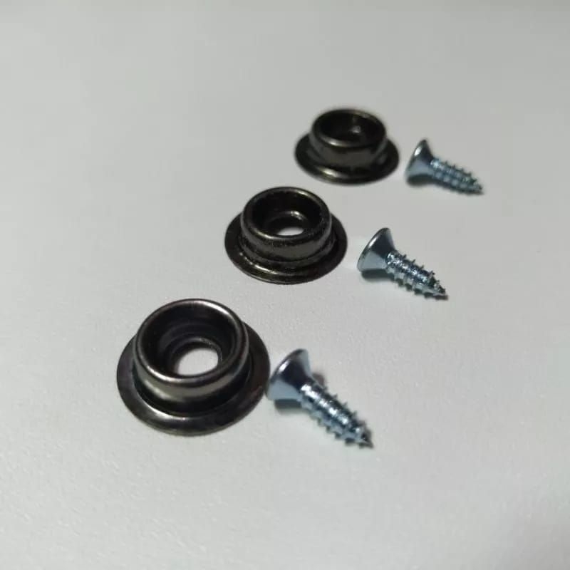 Kancing helm bogo retro 1 set kualitas premium free skrup kancing helm bogo 1 paket ( 3set )