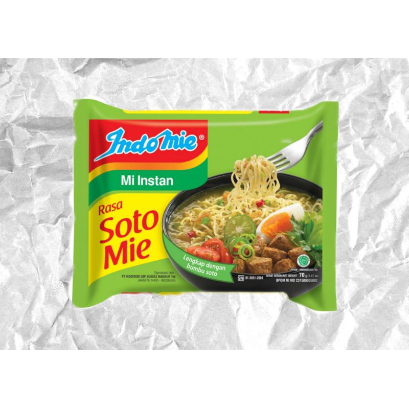 

SERIES Mie Instant Mie Indomie Kuah atau Rebus, Indomie Soto Mie, Indomie Ayam Bawang, Indomie kari Ayam, Indomie Soto Special, Indomie Ayam Special, Indomie Soto Banjar limau Kuit dan Indomie Seblak Hot Jeletot Indomie rawon Pedas Mercon