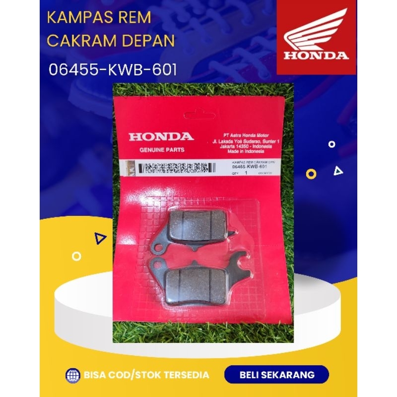kanvas rem depan Honda Blade