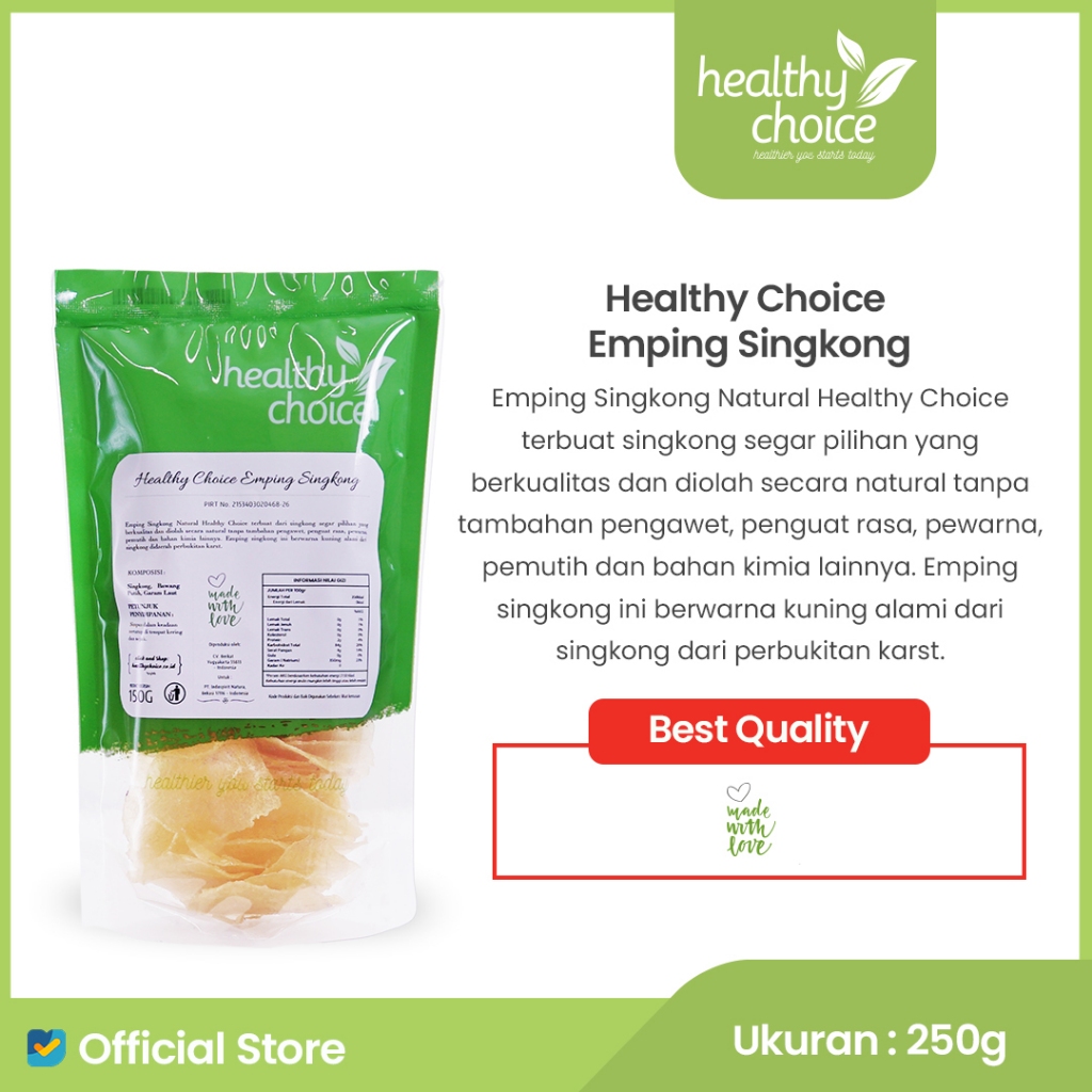 

Healthy Choice Emping Singkong Natural 150gr