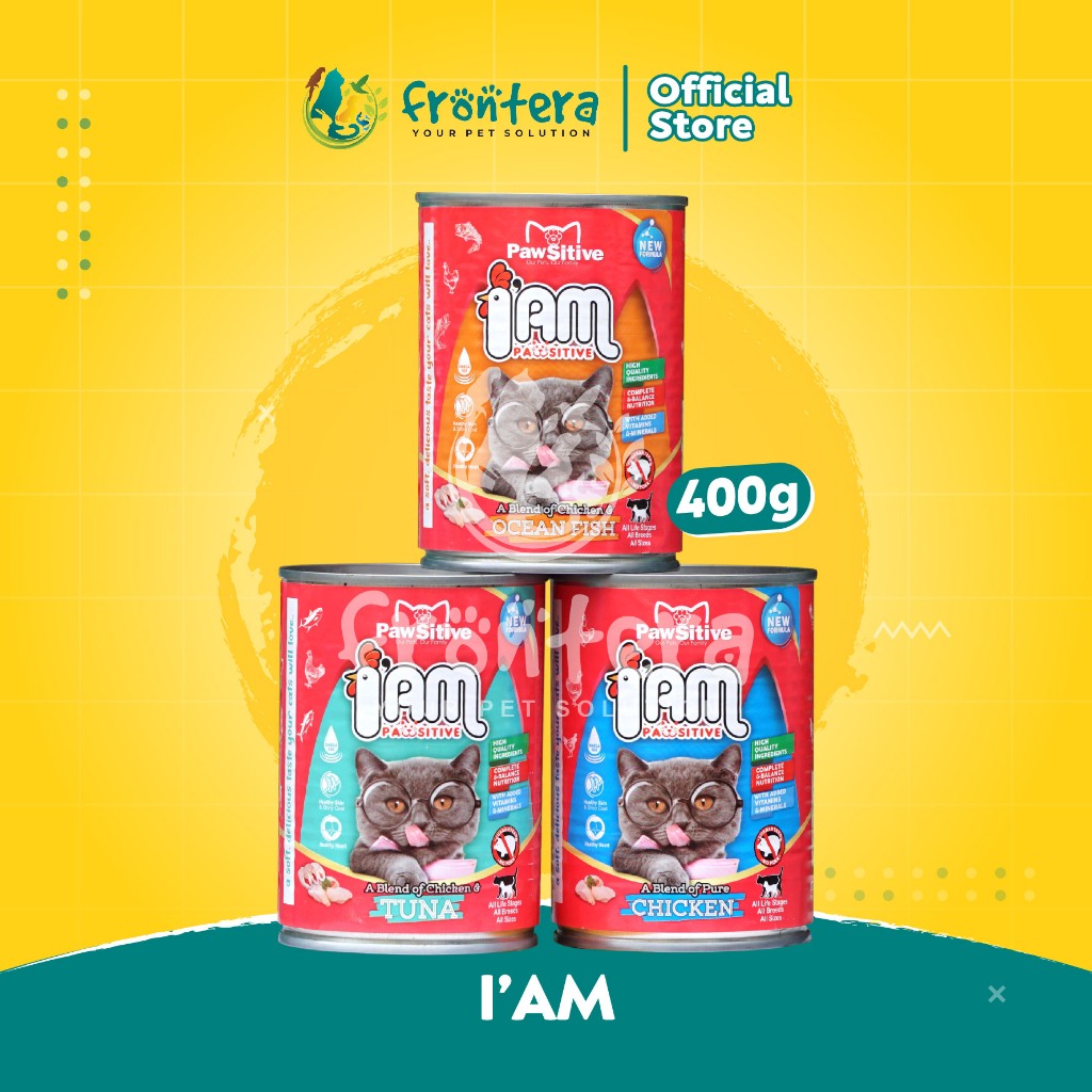 Pawsitive Kaleng 380gr All variant Makanan basah kucing kaleng IAM pawsitive