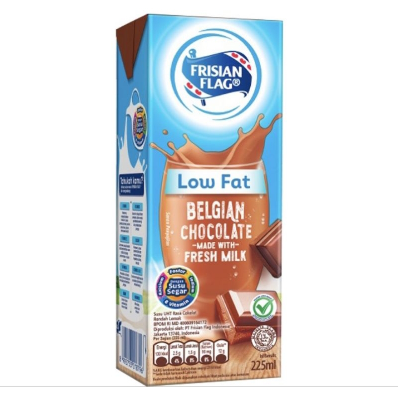 

FRISIAN FLAG Purefarm Low Fat Susu UHT Belgian Chocolate 225 ml