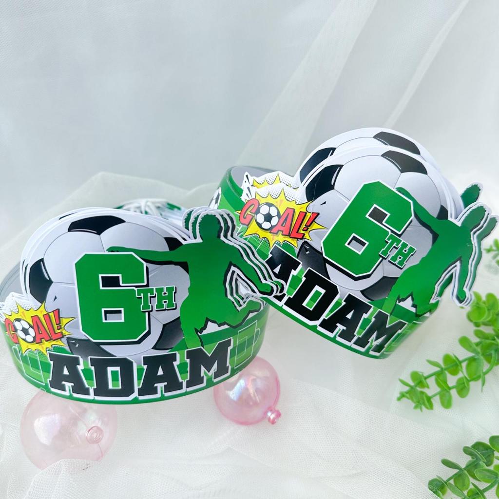Sepak Bola - Topi Ulang Tahun Anak / Hiasan Kepala Birthday Party