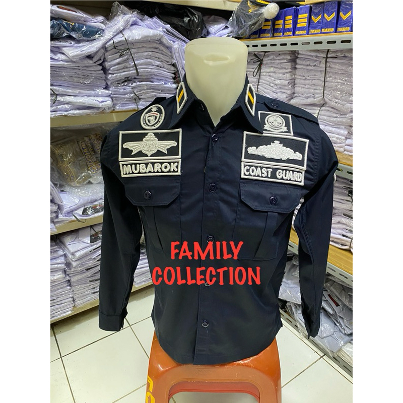 Seragam Coast Guard Bordir Timbul