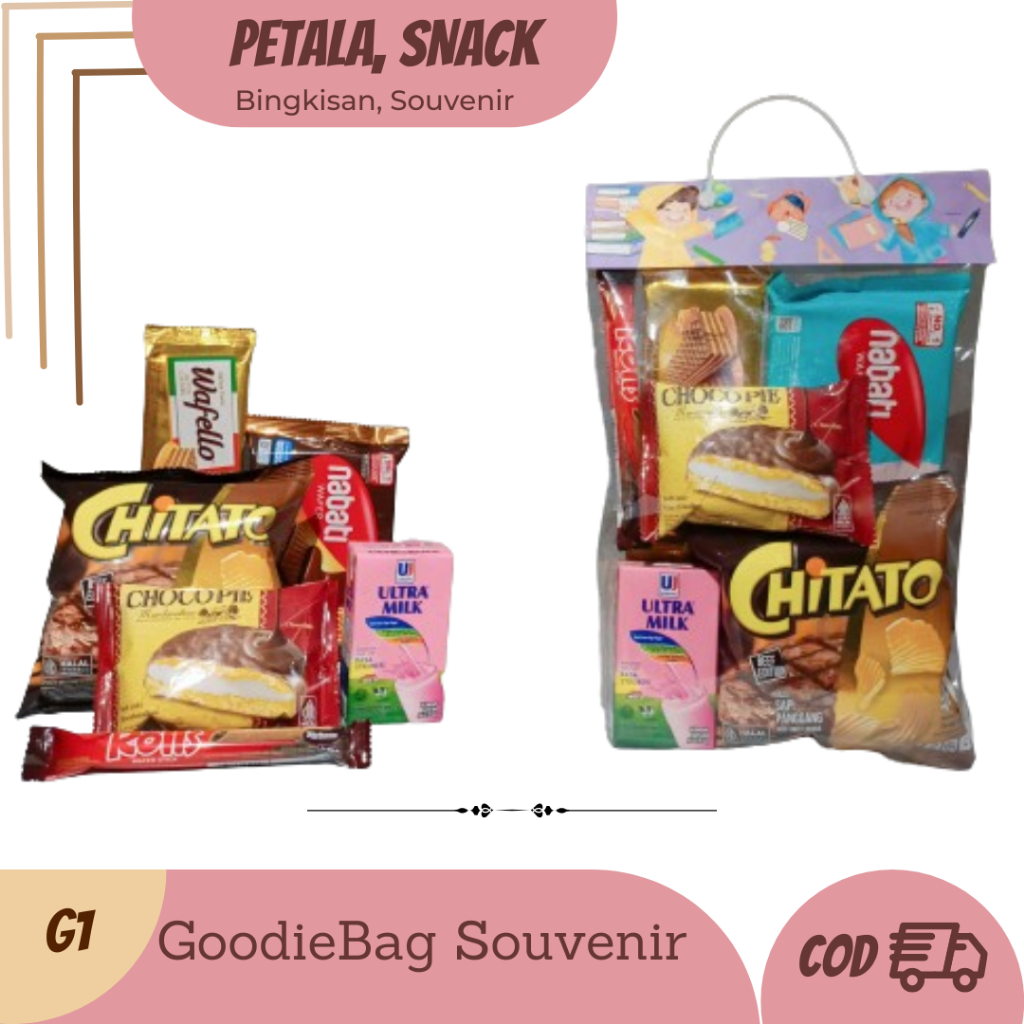 

{G1} PAKET SNACK ULANG TAHUN / HAMPERS / SOUVENIR / BINGKISAN ULANG TAHUN ANAK / PAKET MURAH / GOODIEBAG SOUVENIR