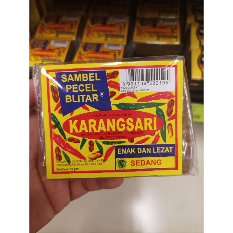 

Karangsari Bumbu Pecel Pedas, sedang Dan tidak pedas 250gr