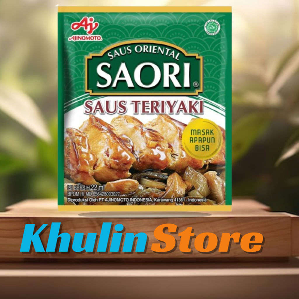 

SAORI Saus Teriyaki Oriental 22gr 1 Renceng Isi 10pcs/Bumbu Daging/Saori Renceng/Saori Sachet/Saus Teriyaki/Saos Teriyaki/Bumbu Makanan/Bumbu Masakan/Bumbu Masak/Penambah Cita Rasa/Bumbu Dapur