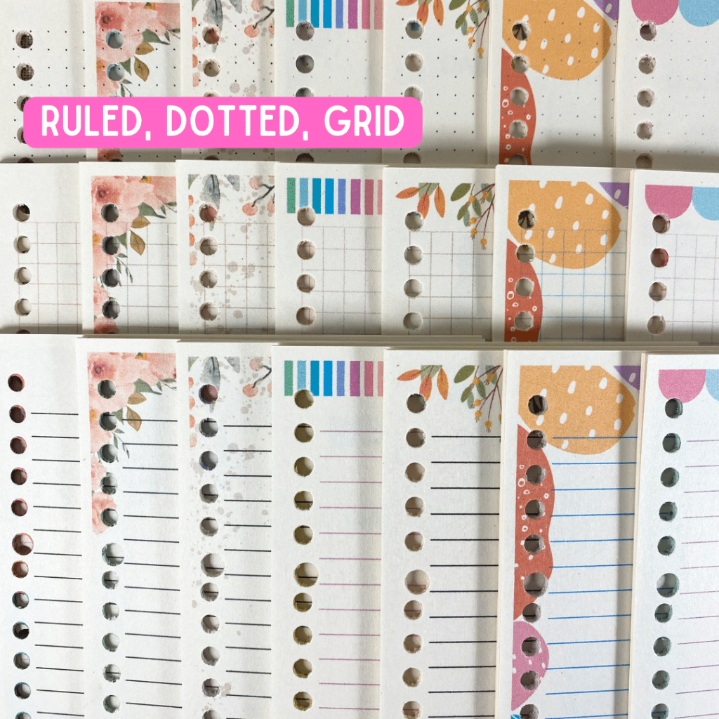 

Ruled Dotted Grid Loose Leaf A5 Full Color Isi Binder Leon Paperworks Bookpaper 90gsm 20 Lubang A5