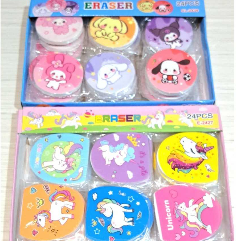 

(READY) Penghapus/hapusan karakter unicorn & sanrio penghapusan anak Lucu TERMURAH