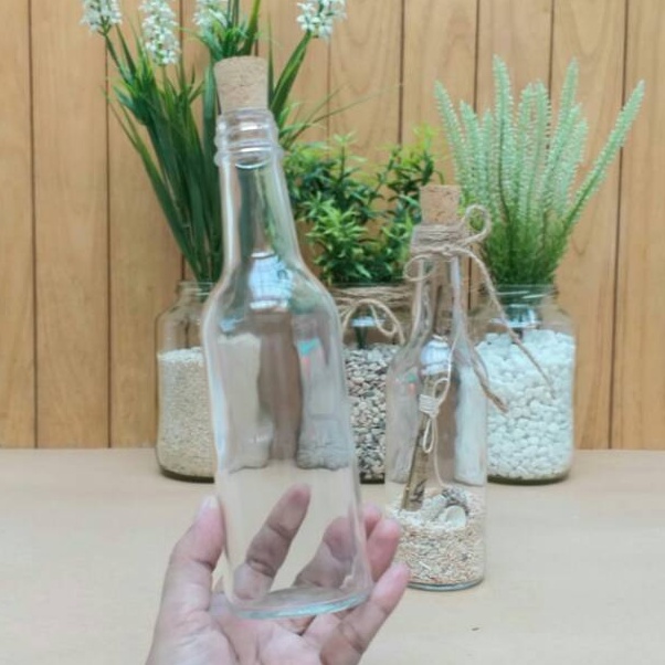 Terbaru idc1C6o Botol kaca 25ml sumbat gabus cork botol craft dekorasi souvenir