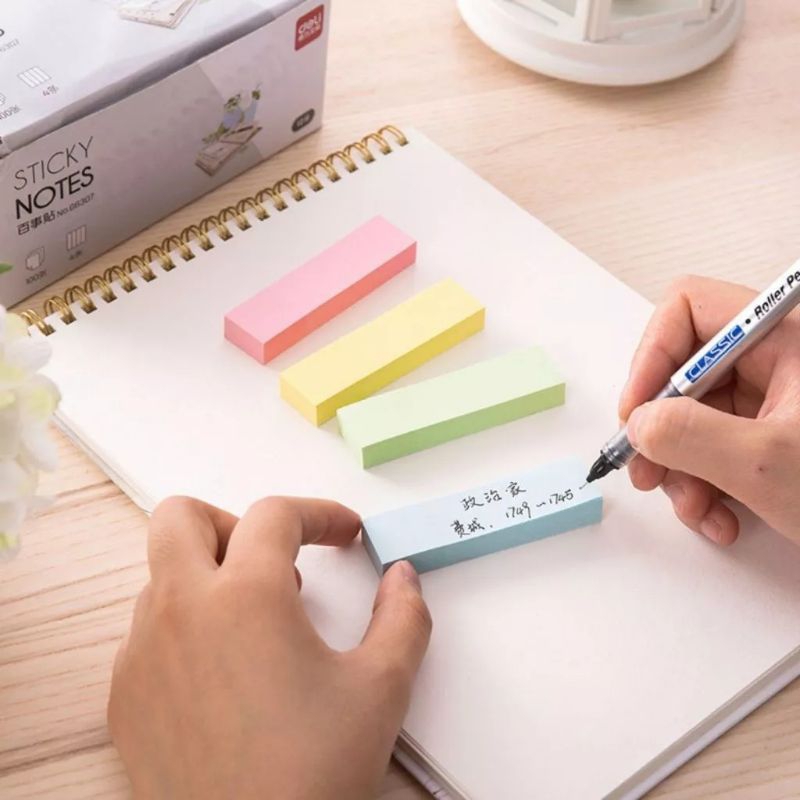 

Sticky Note Index 76x76MM 100 Lembar / Kertas Catatan Kecil Untuk Pembatas Halaman Pengingat Tugas Sekolah Pekerjaan Job Reminder / Mini Notes Stick Paper / Memo Pesan Tempel Halaman Buku Meja Kerja Komputer Telepon Warna Macaron Pastel Soft Colour sticky