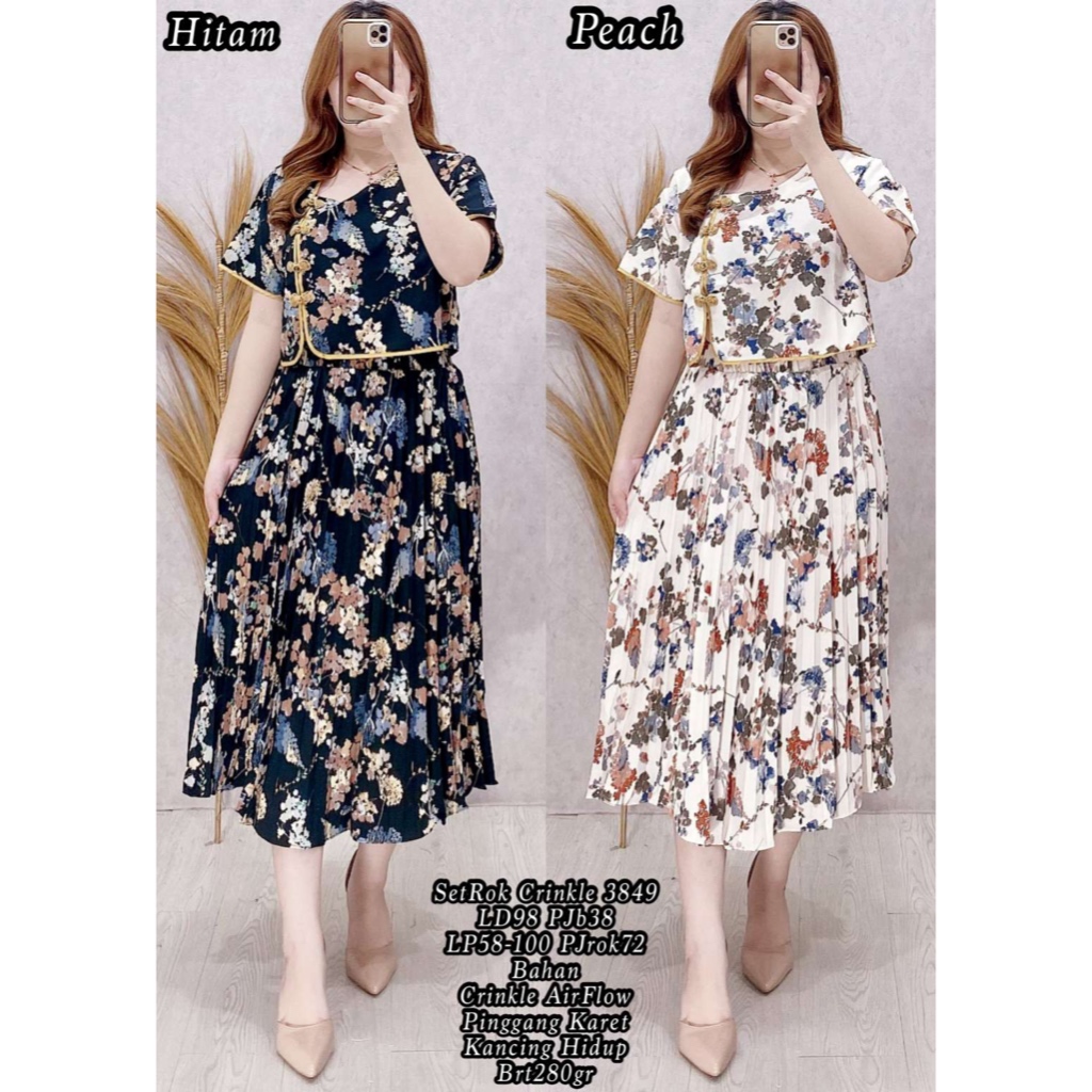 SETELAN ROK CRINKLE 3849 CRINKLE AIRFLOW