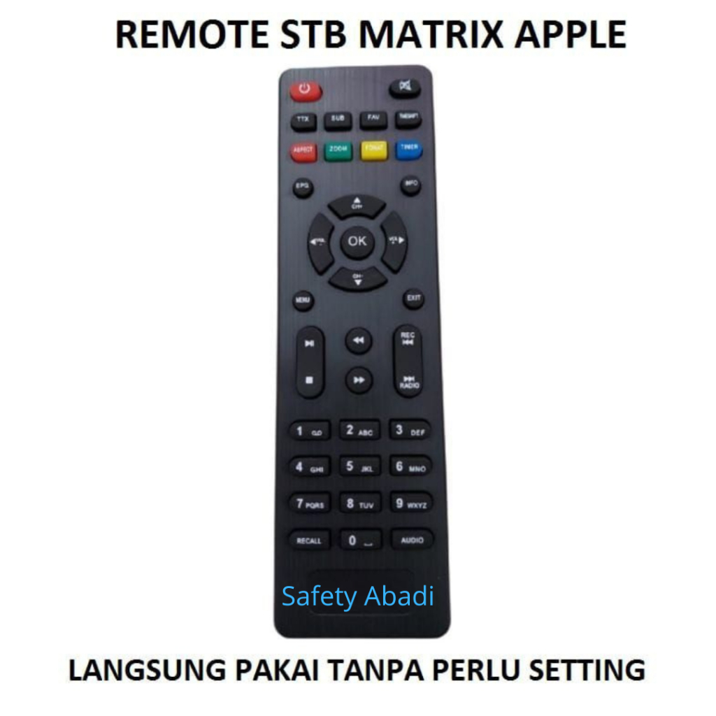 Remot STB Matrix / Remot Set Top Box Matrix/ Remote STB Matrix