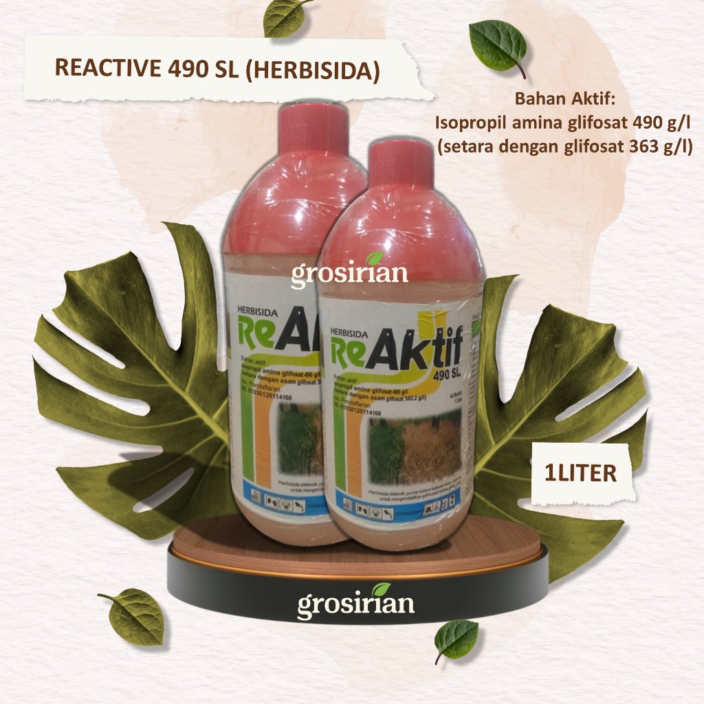 REAKTIF 490 SL - 1LITER HERBISIDA OBAT PEMBASMI GULMA PADA KELAPA SAWIT
