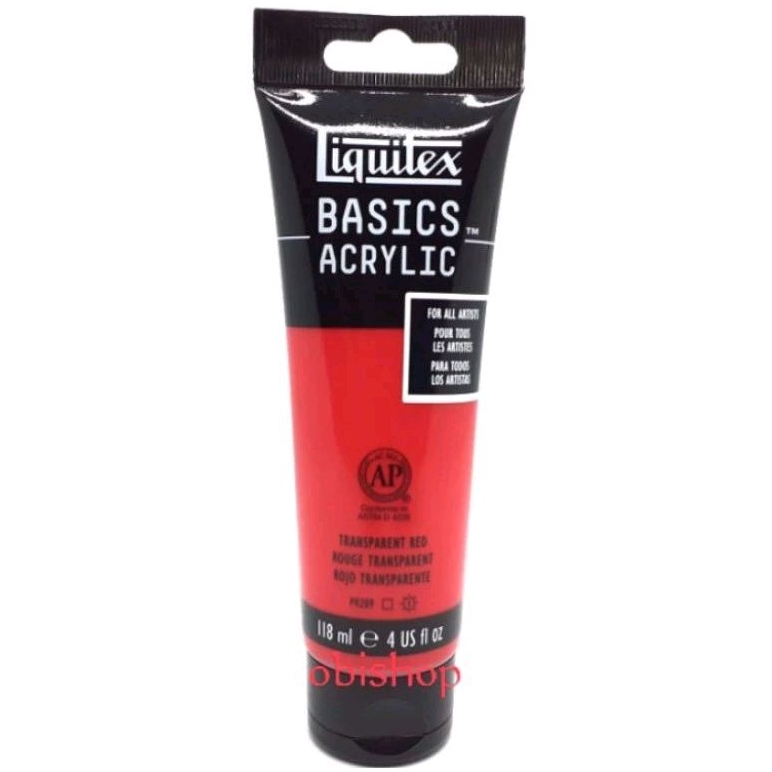 

Cat Akrilik Liquitex Basics Acrylic Colour 118 ml Transparent Red