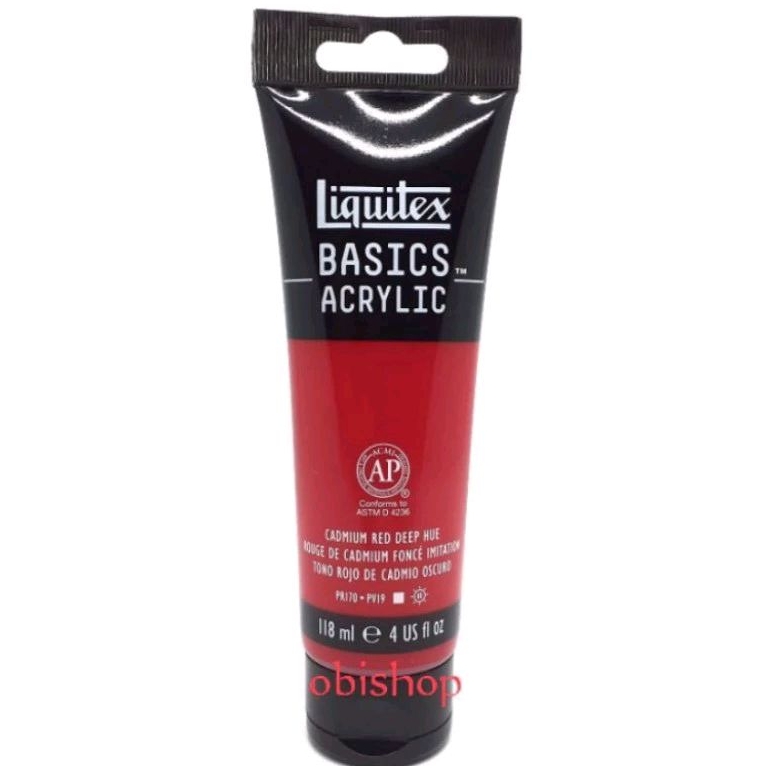 

Cat Akrilik Liquitex Basics Acrylic Colour 118 ml Cadmium Red Deep Hue