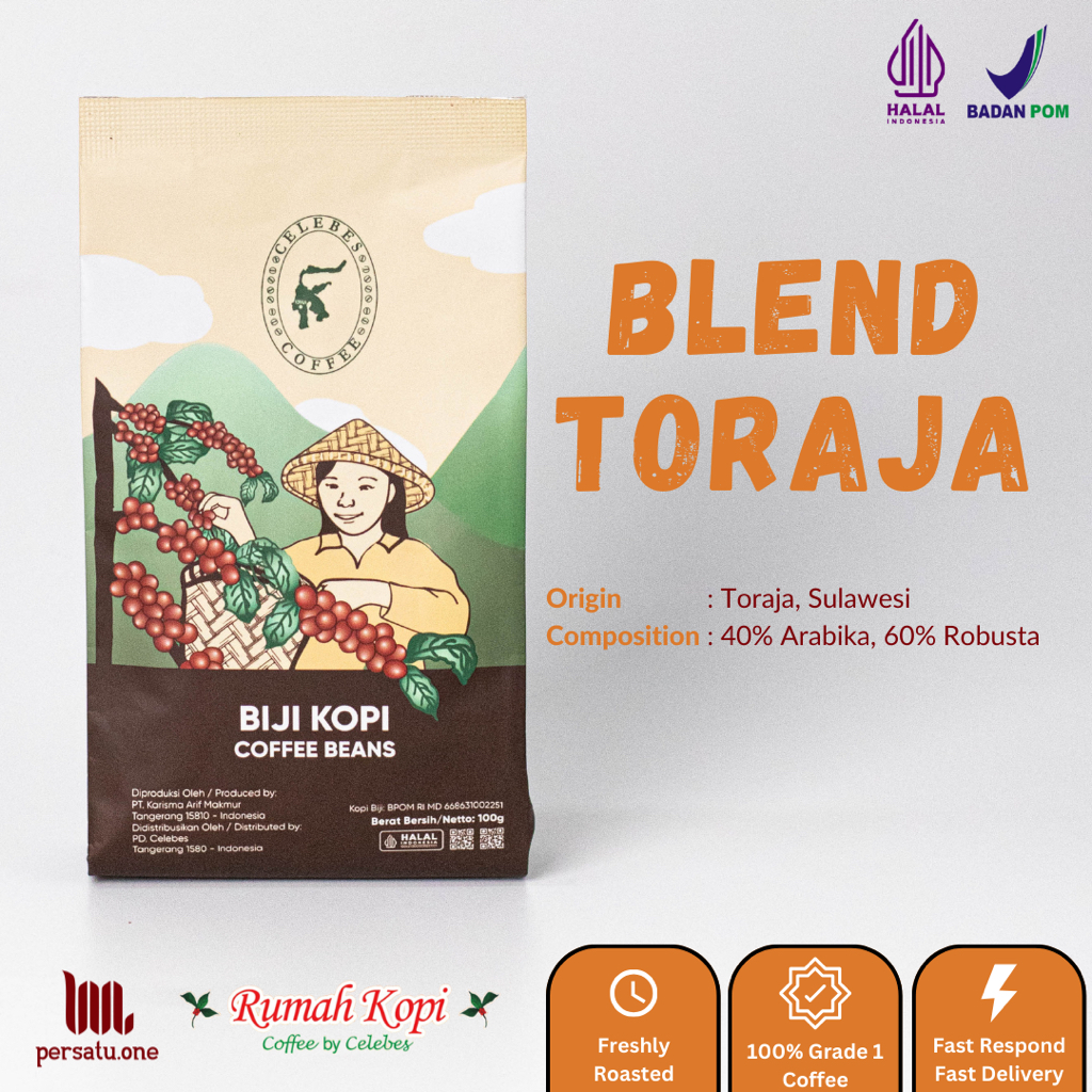 

[CELEBES COFFEE] Kopi Toraja Bubuk/Biji/Espresso