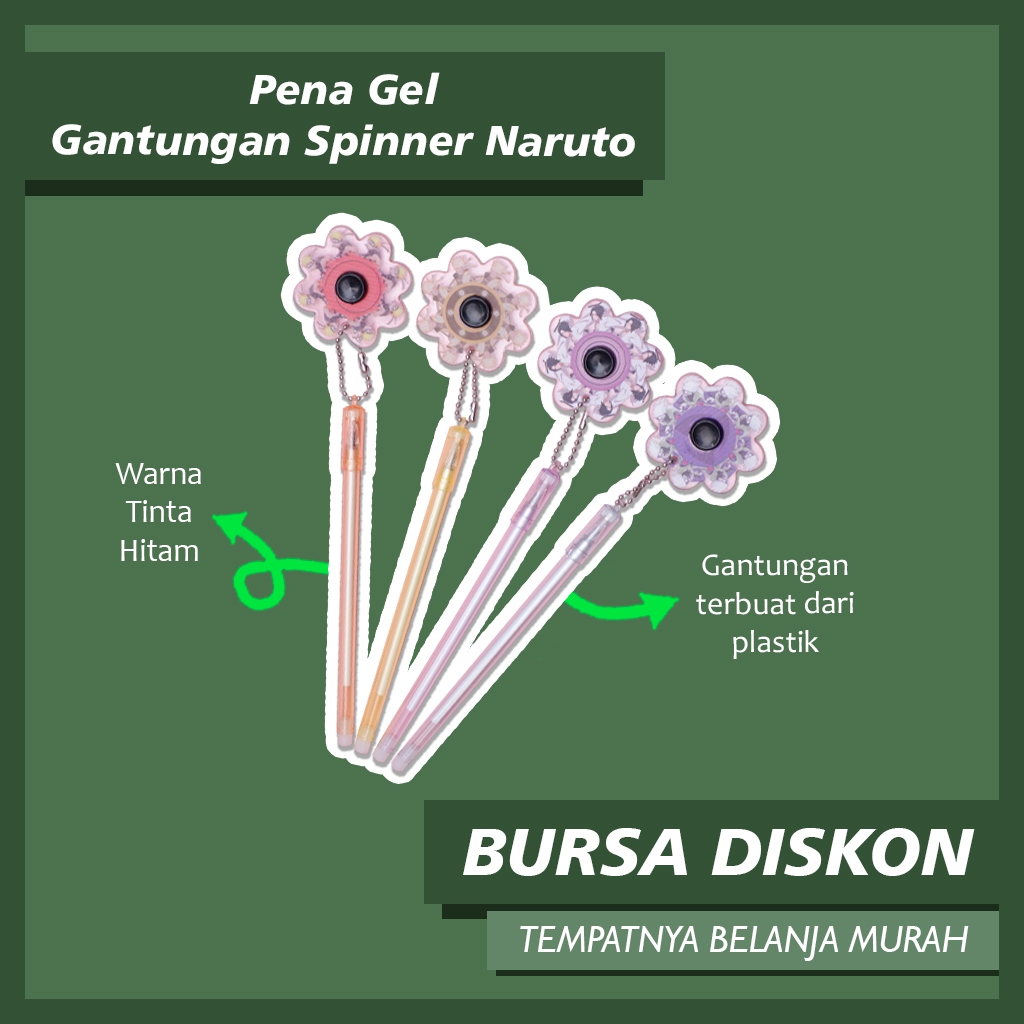 

12 pcs Pena Gantungan Spinner Naruto Pen Bolpen Pulpen Bolpoin Karakter Naruto Kakashi Sasuke Itachi Hinata Boruto