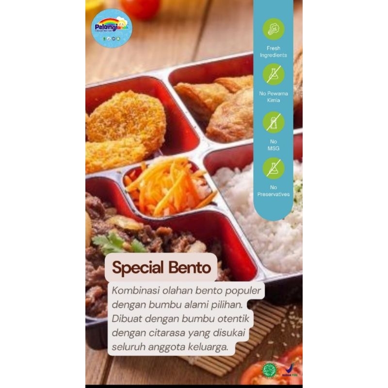 

Bento Ebi katsu pelangi food Halal