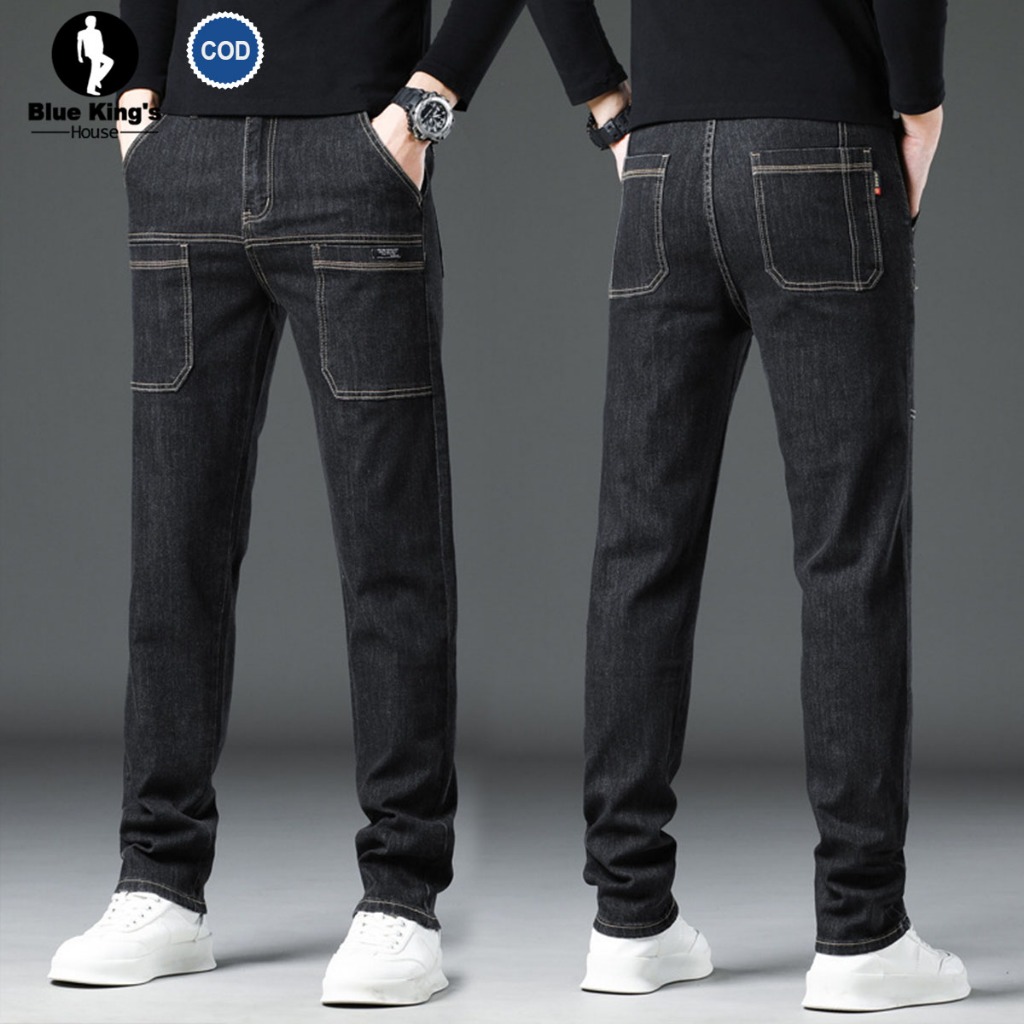 Celana jeans pria baggy jeans pria celana jeans cargo pria celana kulot pria standar jiniso celana g