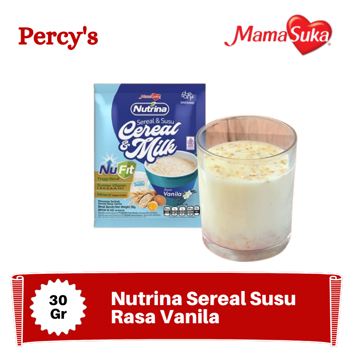 

Nutrina Sereal Susu Rasa Vanila 30 Gr