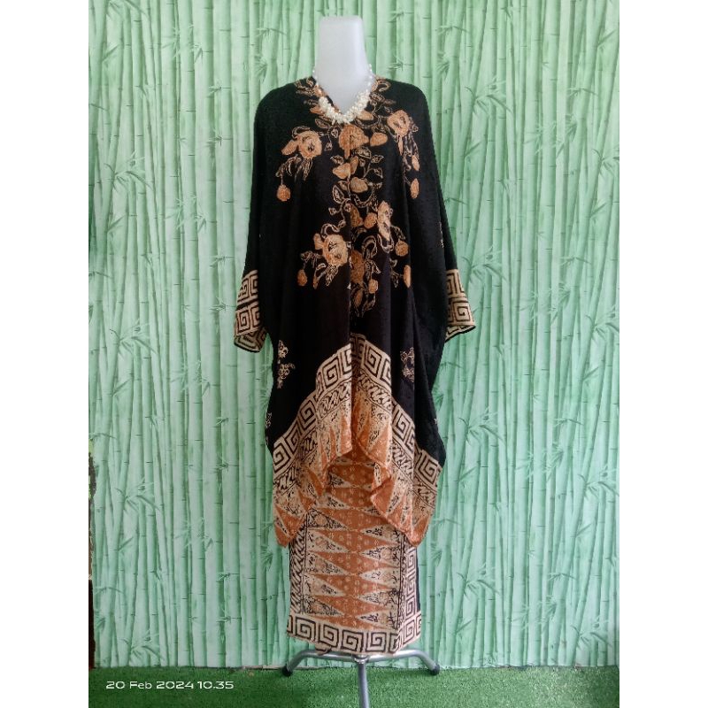 ONE SET KAFTAN ARUNA SET JUPRI PANGKOAN BAHAN VISCOSE BY BATIK FARIZA